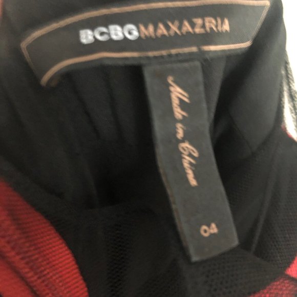 BCBGMaxAzria Black and Red Bandage Dress - Picture 4 of 4